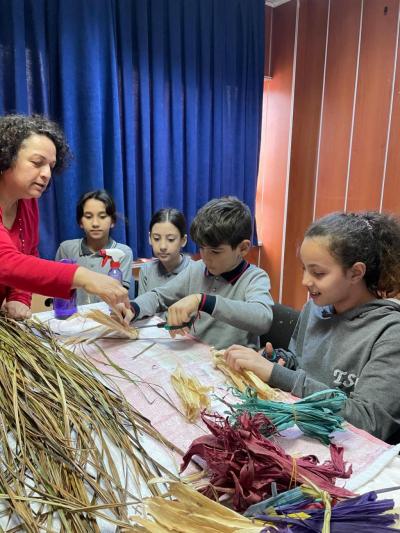 Kadim El Sanatı, Minik Ellerde Hayat Buldu: Bafra Ticaret Borsası İlkokulu’nda Zembil Atölyesi