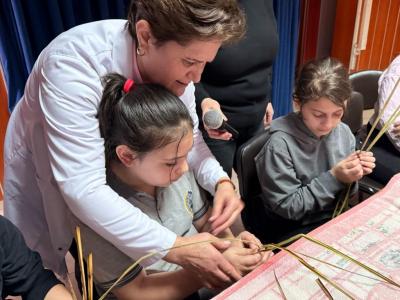 Kadim El Sanatı, Minik Ellerde Hayat Buldu: Bafra Ticaret Borsası İlkokulu’nda Zembil Atölyesi